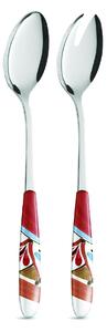 Coppia insalata madrid, inox 18/c (aisi430), manico in nylon adatto alla lavastoviglie