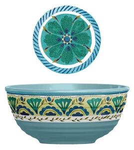 Insalatiera in melamina London Piccola � 22xh10 cm certificato per l'uso alimentare Azzurro; Giallo; Blu