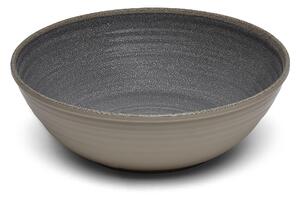 Insalatiera in Melamina Centro tavola Renna Nera Grande � 31xh8 cm certificato per l'uso alimentare colore Nero Sabbia Vulcanica