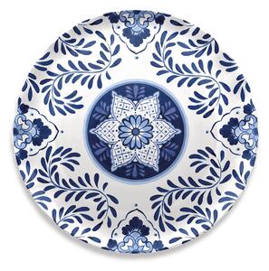 Vassoio rotondo in melamina Santorini Grande �40,6 cm certificato per l'uso alimentare