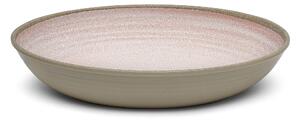 Risottiera, ovale da portata in Melamina Renna Rosa 33x23xh6,5 cm certificato per l'uso alimentare colore Rosa