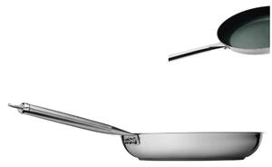 Padella in Acciaio pi� Titanio Vickers 20xh 3,2 cm rivestimento antiaderente adatta all'induzione