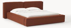 Letto imbottito in bouclé Lennon