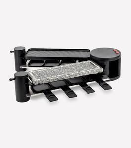 Raclette 4 in 1 multifunzionale per 8 persone 60x30xh18,5 cm - peso 4,65 kg rotazione a 360 gradi 4 funzioni differenti Raclette classica, Griglia, Pankcakes,Piastra per riscaldare