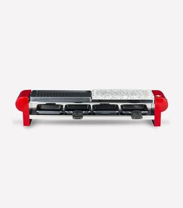 Raclette per 4 persone con grill e pietra in granito 3 funzionalit� 50x9,5xh10 cm - Peso 9,62 gr griglia per raclette, pietra in granite, griglia tradizionale
