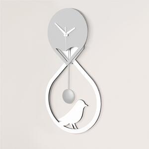 Orologio da parete a Pendolo in legno tagliato al Laser SANDUR 14x30xh56 cm tagliato al laser in legno naturale