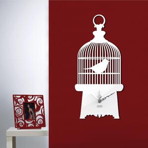 Orologio da parete sagomato TiTTI 65x52 cm in plexiglass Tagliato al laser Colore Bianco