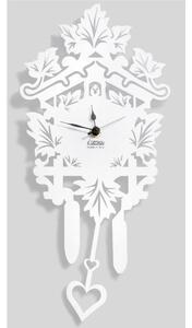 Orologio da parete a cuc� SMALL 34x17xh3 cm CuC� in legno e metacrilato tagliato al laser in legno bianco