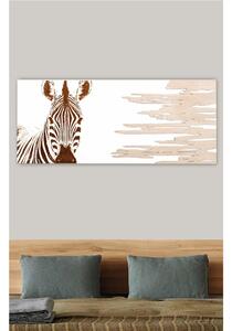 Pannello da parete ZEBRA A POIS 120xh50cm orizzontale pannello colore bianco intarsi e marcatura in legno