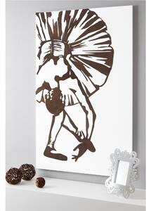 Pannello da parete verticale, quadro da parete REVERANCE 75xh120cm in legno verticale bianco intarsi in legno weng�