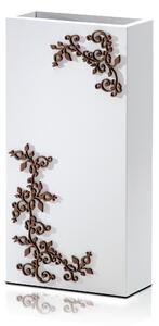 PORTAOMBRELLI Rettangolare INTRECCI 30x15xh50 cm in Legno tagliato al laser colore legno bianco