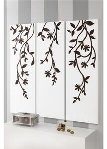 Pannelli da parete tris EDEN 120Xh120cm in legno colore Bianco intarsi in legno colore weng�