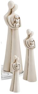 Statuetta Sacra Famiglia Piccola in resina bicolore h14 cm colore in confezione regalo