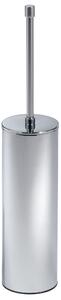 Porta scopino d'Appoggio in ottone cromato DECO 8xh40 cm stile Retro colore inox lucio