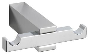 Appendiabito doppio in ottone cromato MATISSE 6,5x6xh2 cm cromo lucido