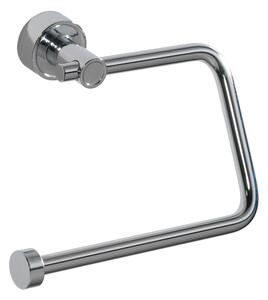 Porta rotolo da bagno in ottone Tiffany 12,5x6,5xh10 cm acciaio lucido