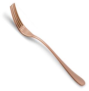 Forchetta da tavola Modello Serena confezione 6 pezzi IN PVD RAME acciaio inox 18.10 AISI304 2.5 mm in Confezione di cartone