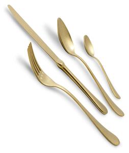 Servizio di posate 24 pezzi in Scatola Serena Antico Gold, Acciaio Inox 18-10 trattamento pvd Satinato, spessore 2,5 mm