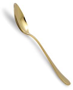 Cucchiaino da Caff� Modello Serena confezione 6 pezzi IN PVD Oro Lucido acciaio inox 18.10 AISI304 2.5 mm in Confezione di cartone