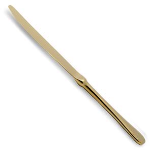 Coltello tavola seghettato 6 pezzi Modello Serena IN PVD Oro Lucido acciaio inox 18.10 AISI304 2.5 mm in Confezione di cartone