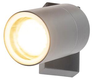 Lampada da parete per esterni antracite IP44 girevole e orientabile - Solo