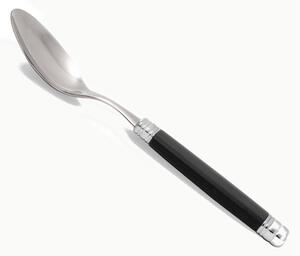 Cucchiaio da Tavola/Rossini modello Mistral Set di 6 Pezzi in acciaio 18.10 Lunghezza 26 cm manico in PA lavabile in lavastoviglie Nero
