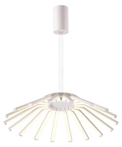 Lampada a sospensione a LED GREGAL in Alluminio e policarbonato 60x60xh filo 120 cm - 90 W- 4895 Lumen Colore bianco