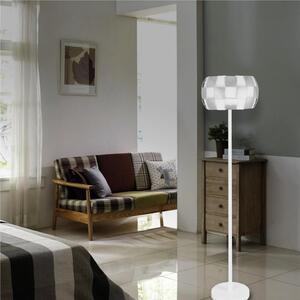 Lampada da Terra LED BEACON F acciaio e Policarbonato 38x38xh145 cm 13 W- 1200 Lumen , colore bianco
