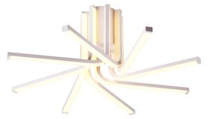 Plafoniera Da Soffitto a LED MISTRAL in Alluminio e policarbonato 42x42xh 22 cm- 56 W- 3225 Lumen Colore bianco