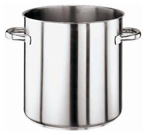 Pentola Alta inox 18/10 con fondo termodiffusore sandwich 3 strati inox alluminio inox 20xh18 cm - Lt 5,5 peso 1,42 kg Serie 1000 Inox, esterno satinato bordo lucido