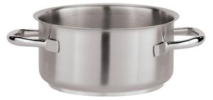 Casseruola Mezza Alta 2 Maniglie C18 Serie 1000 Inox, peso 0,88 kg