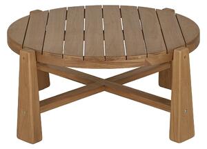 Tavolino da giardino rotondo in legno massello di teak D82 cm CAROLINA