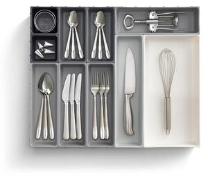 Organizzatore per cassetti variabili grigio Blox - Joseph Joseph