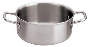 Casseruola Bassa 2 Maniglie Cm 20 Serie 2500 3-Ply Inox-Alluminio-Inox, peso 0,95 kg