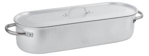 Pesciera Con Griglia Coperchio Dimensioni 50x15x h 12 cm Serie 6100 Alluminio, Lt 9 - peso 2,1 kg