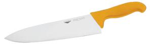 Coltello Cucina Cm 23 Manico Giallo Coltelleria Serie Tranciata, peso 0,25 kg