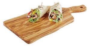 Tagliere Servizio Cm 31x20 H 1,5 Legno Ulivo, peso 0,76 kg