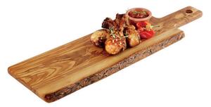 Tagliere Servizio Cm 40x15 H 1,5 Legno Ulivo, peso 0,83 kg