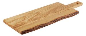 Tagliere Servizio Cm 44x20 H 2 Legno Ulivo, peso 1,55 kg