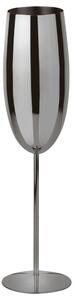 Calice Flut Spumante in Acciaio inox PVD Nero � 5xh25 cm - 270 ml 1 Pezzo Il metallo permette di mantenere i drink in temperatura, extra-freddo