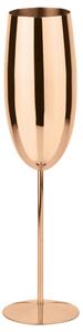 Calice Flut Spumante in Acciaio inox PVD Rame � 5xh25 cm - 270 ml 1 Pezzo Il metallo permette di mantenere i drink in temperatura, extra-freddo