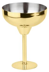 Calice Margarita in Acciaio inox PVD Gold � 10xh14 cm - 25 ml 1 Pezzo Il metallo permette di mantenere i drink in temperatura, extra-freddo