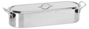 Pesciera Con Griglia interna E Coperchio 46,1x15,5xh 10 cm peso 1,57 kg Inox