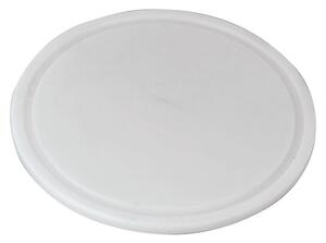 Tagliere Tondo Cm. 32,5 Bianco PE, peso 0,78 kg