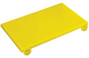 Tagliere Con Fermi Cm 53 Giallo PE, peso 3,5 kg