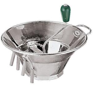 Passaverdura 3 Griglie Stagnato,diametro 32 cm 31,1x24,8x24,8 cm- peso 1,86 kg
