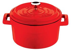 Casseruola Diam 12 Col. Rosso Ghisa, peso 1,77 kg