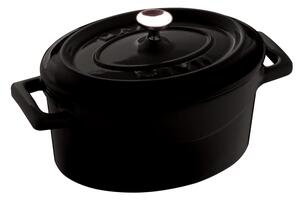 Casseruola Ovale Col Nero Ghisa, 12,00x9,0xh. 6,00 cm - 0,42 lt - 1,45 peso 1,38 kg