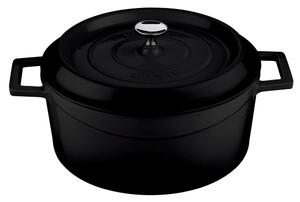 Casseruola Rotonda Cm 24 Col Nero Ghisa, peso 6,2 kg