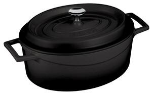 Casseruola Ovale Cm 25 Col Nero Ghisa, peso 5,7 kg